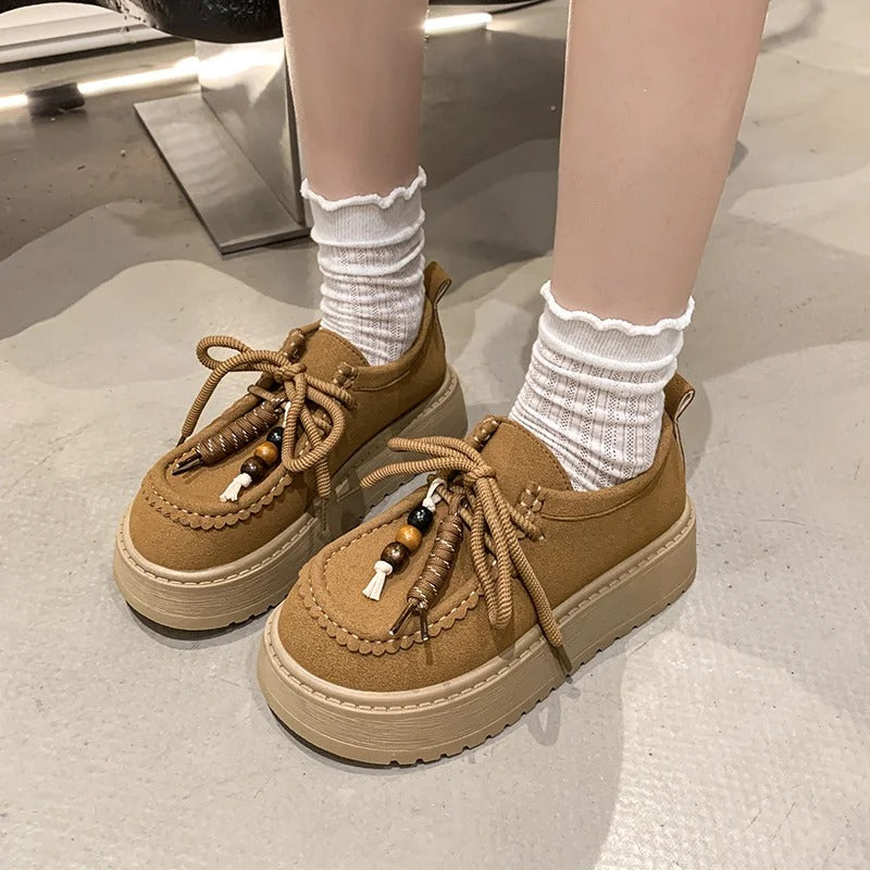 Retro Beaded Loafers