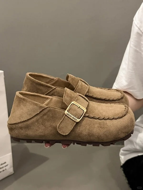Women's Leather Platform Clogs