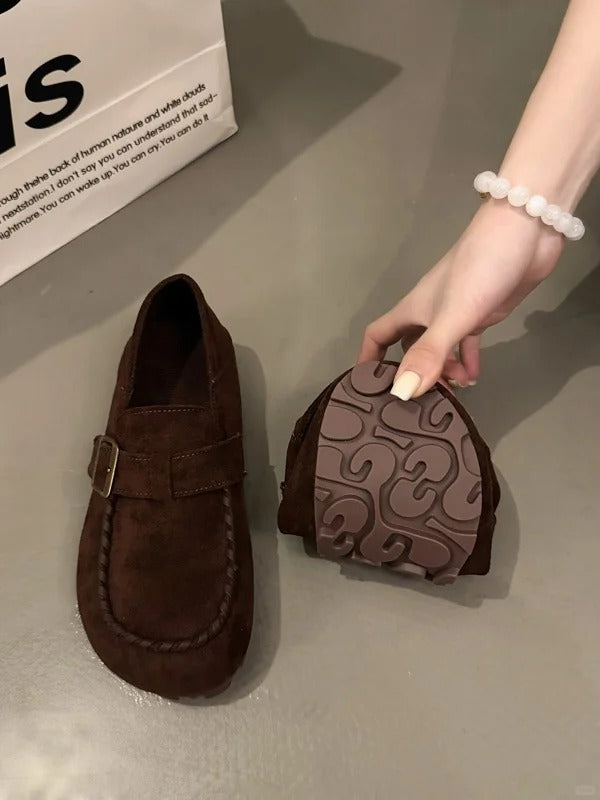 Women's Leather Platform Clogs