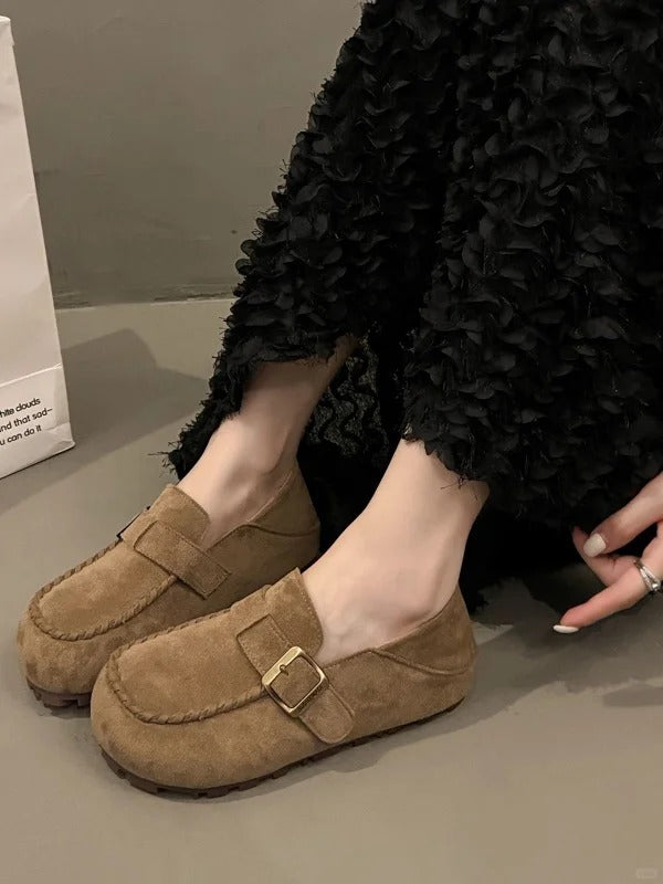 Women's Leather Platform Clogs