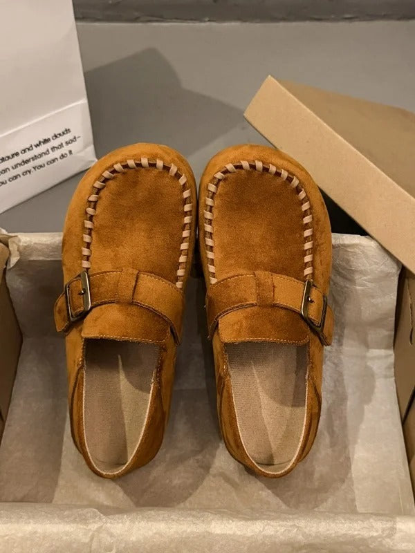 Women's Leather Platform Clogs