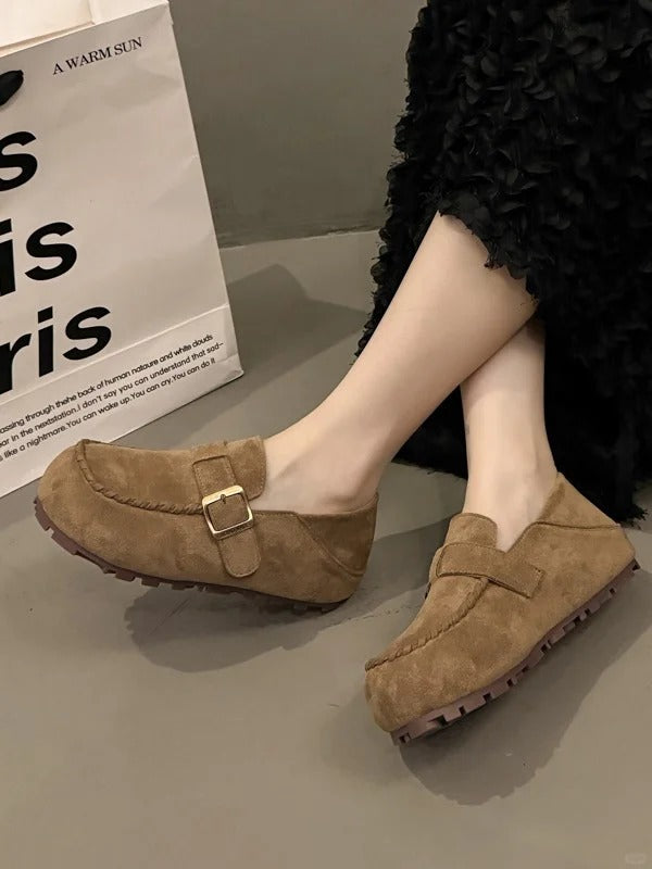 Women's Leather Platform Clogs