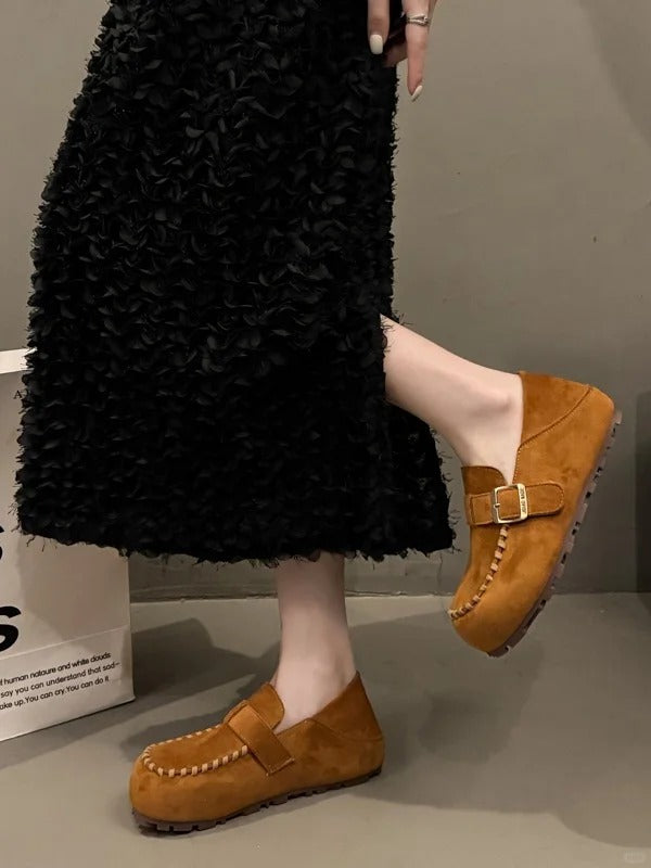 Women's Leather Platform Clogs