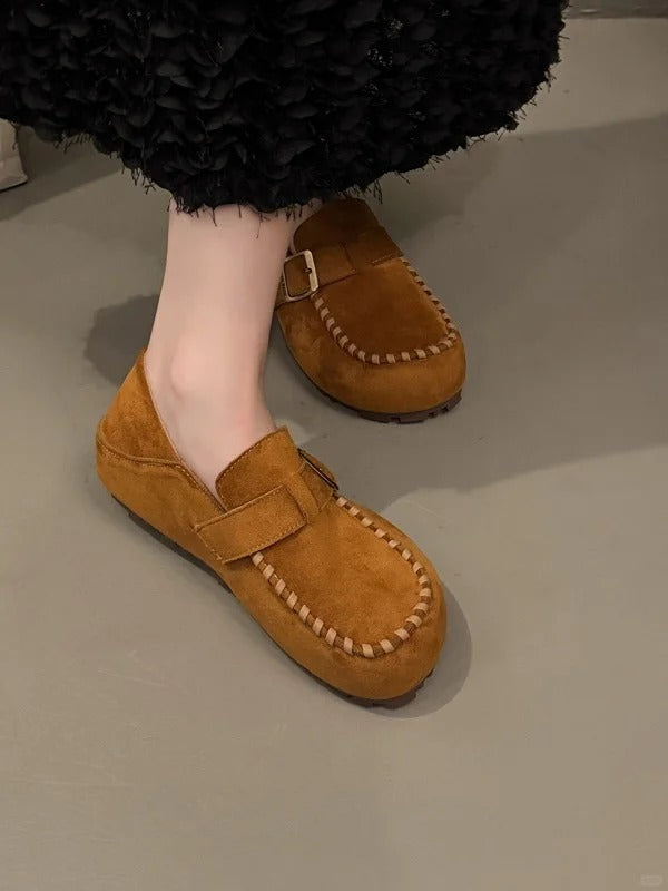 Women's Leather Platform Clogs
