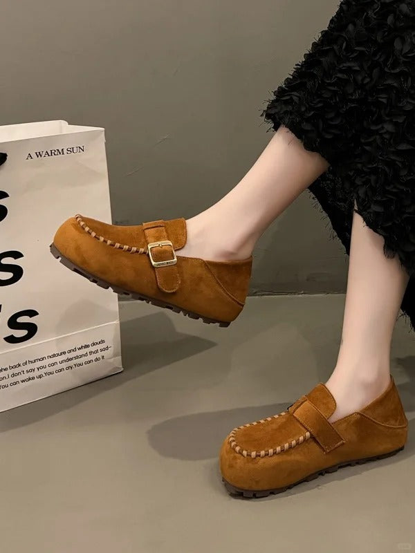 Women's Leather Platform Clogs