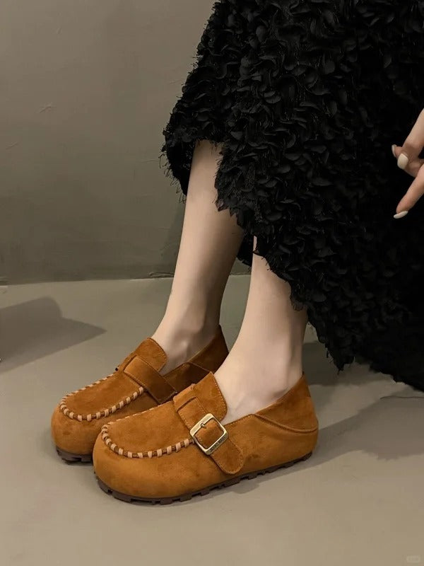 Women's Leather Platform Clogs