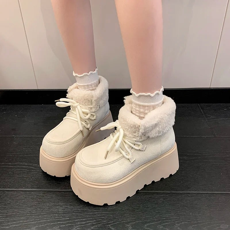 Fleece Lined Winter Ankle Boots