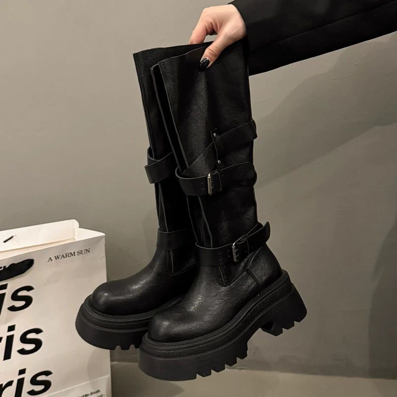 Equestrian Style Tall Boots