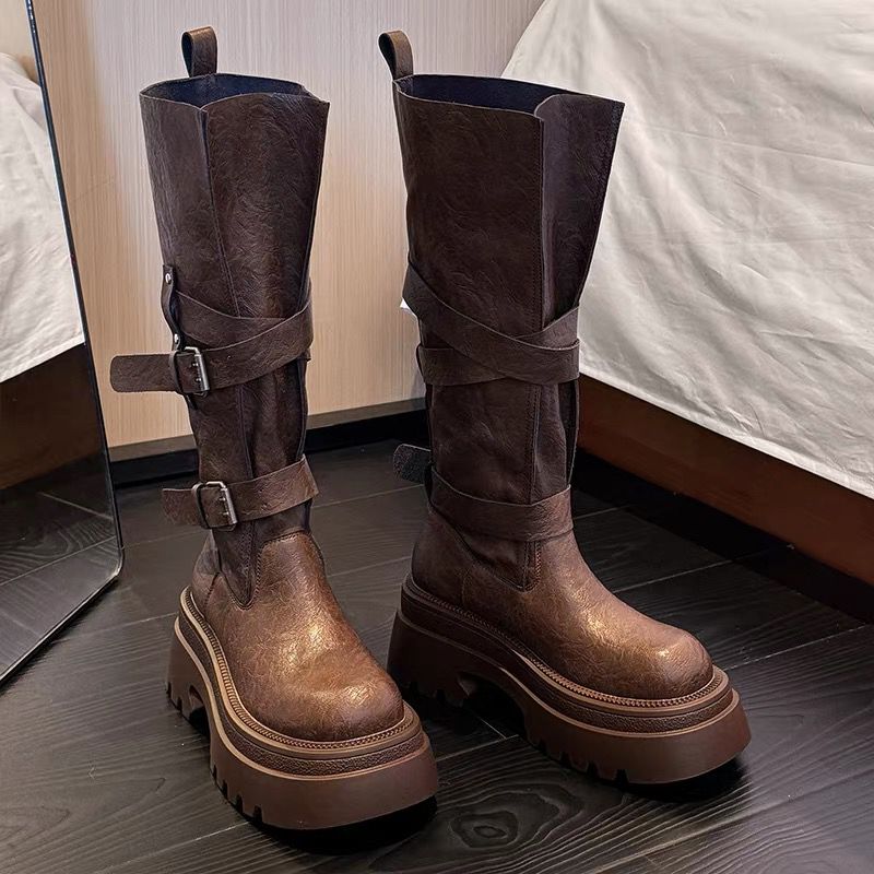 Equestrian Style Tall Boots