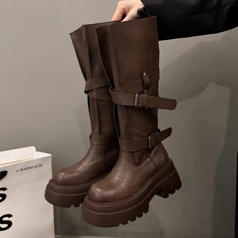 Equestrian Style Tall Boots