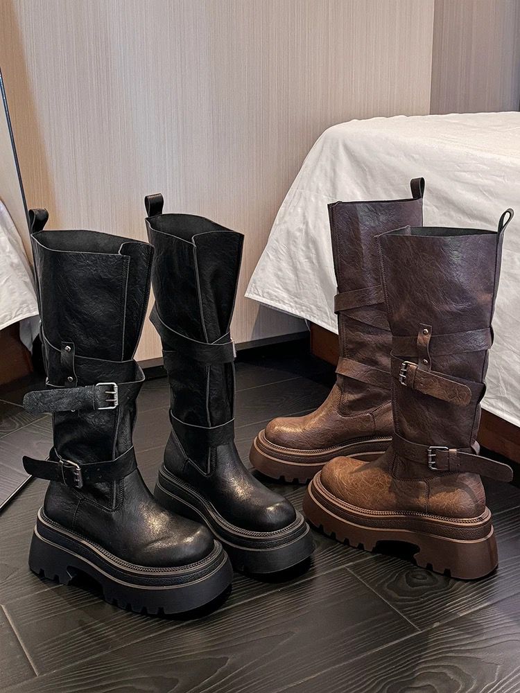 Equestrian Style Tall Boots