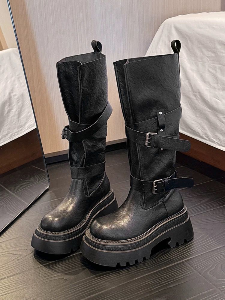 Equestrian Style Tall Boots