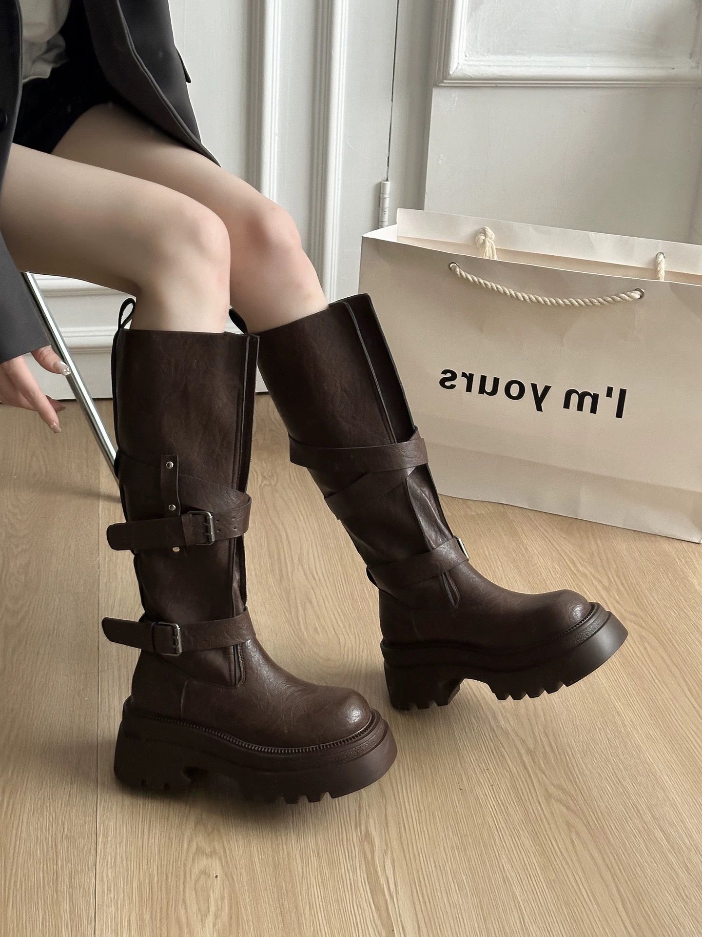 Equestrian Style Tall Boots