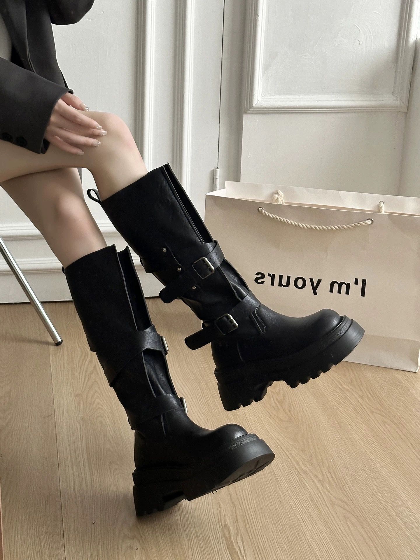 Equestrian Style Tall Boots
