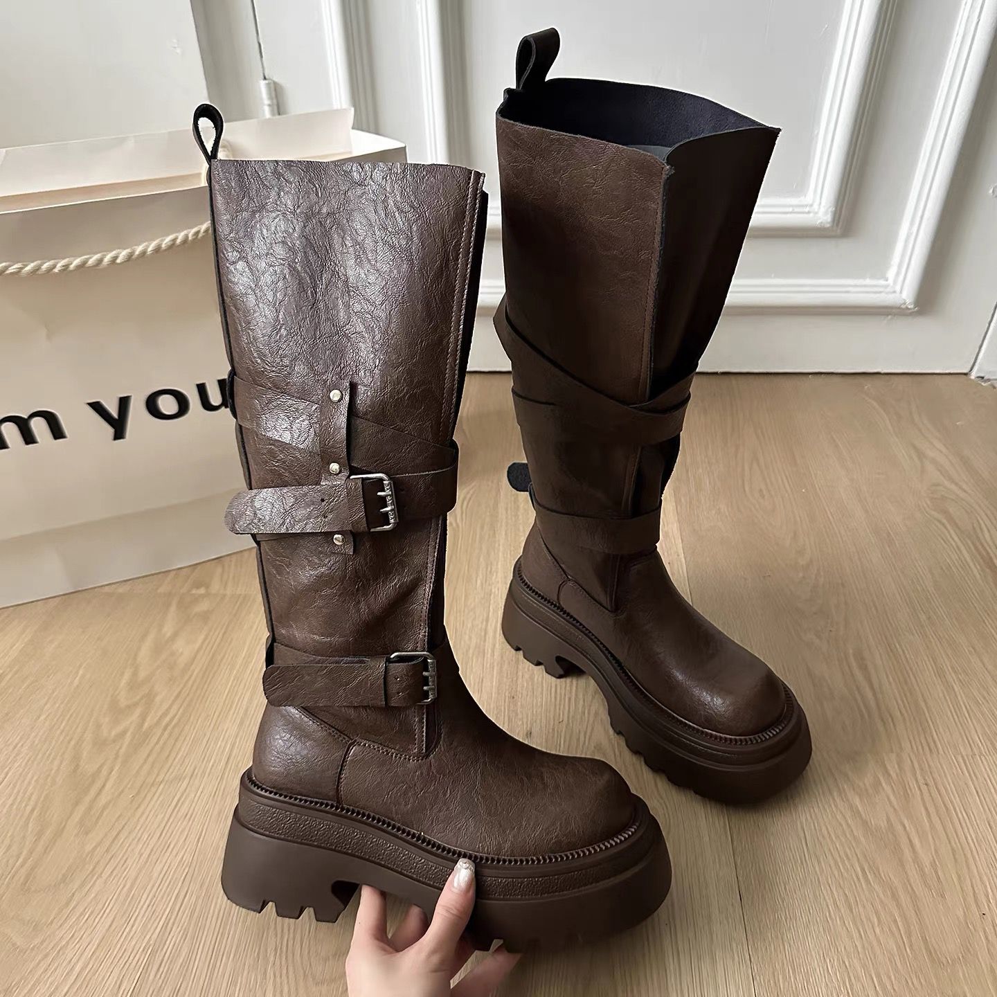 Equestrian Style Tall Boots