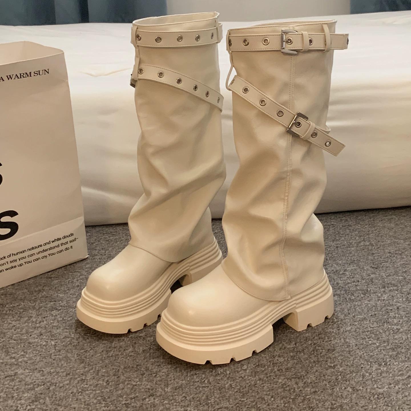 Retro British Style Equestrian Riding Boots