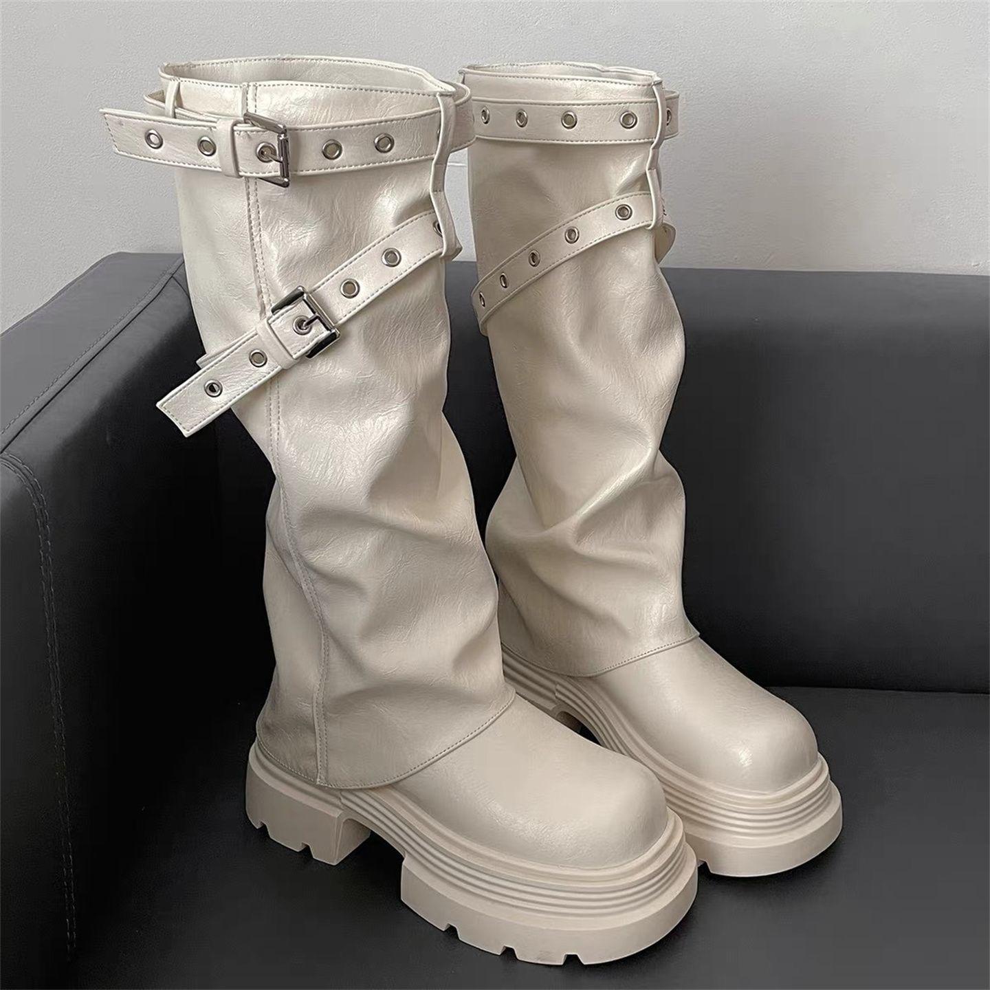 Retro British Style Equestrian Riding Boots