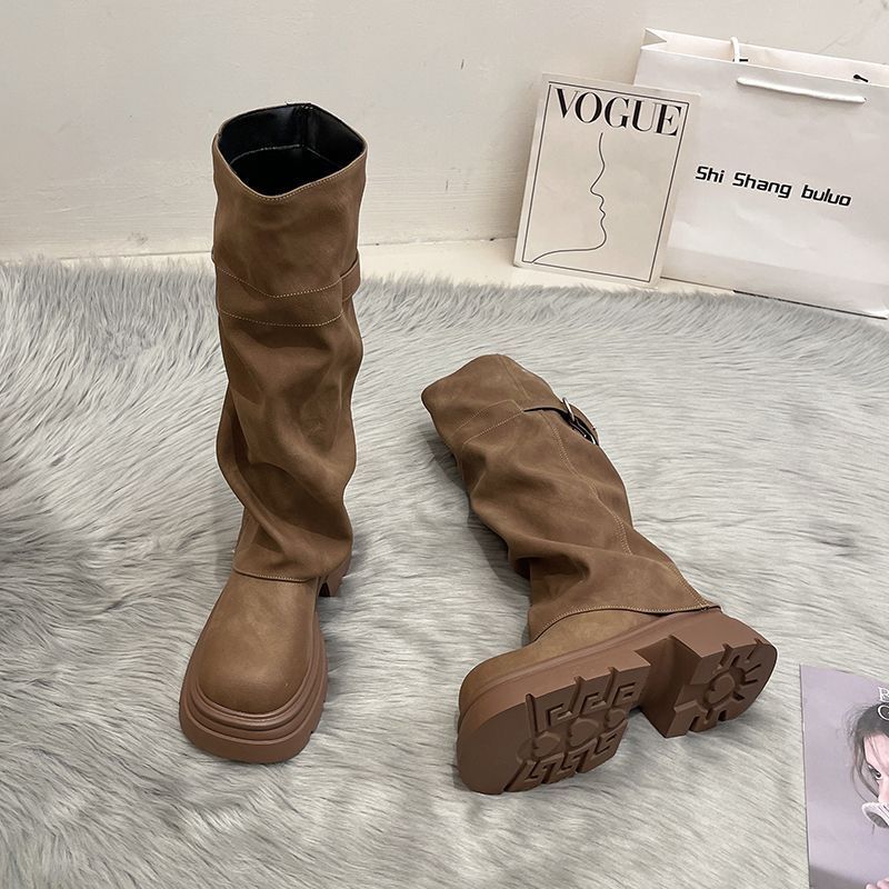 Women's Maillard Lace-Up Platform Knee Boots