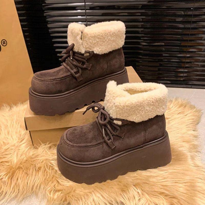 Fleece Lined Winter Ankle Boots