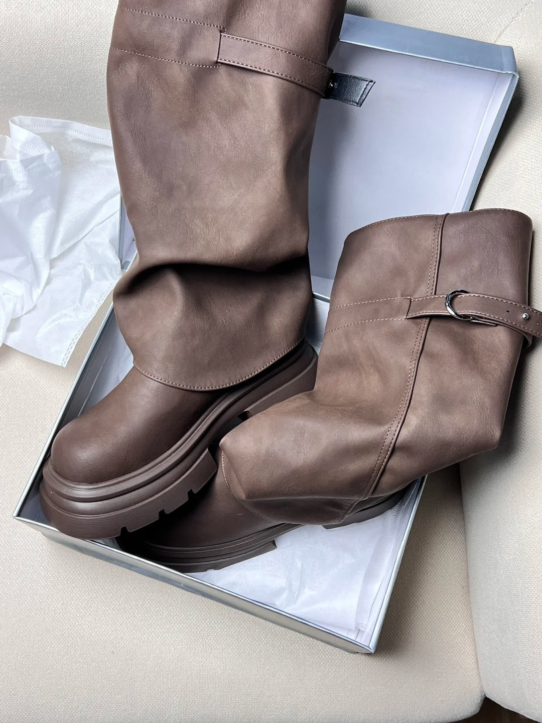 Women's Maillard Lace-Up Platform Knee Boots