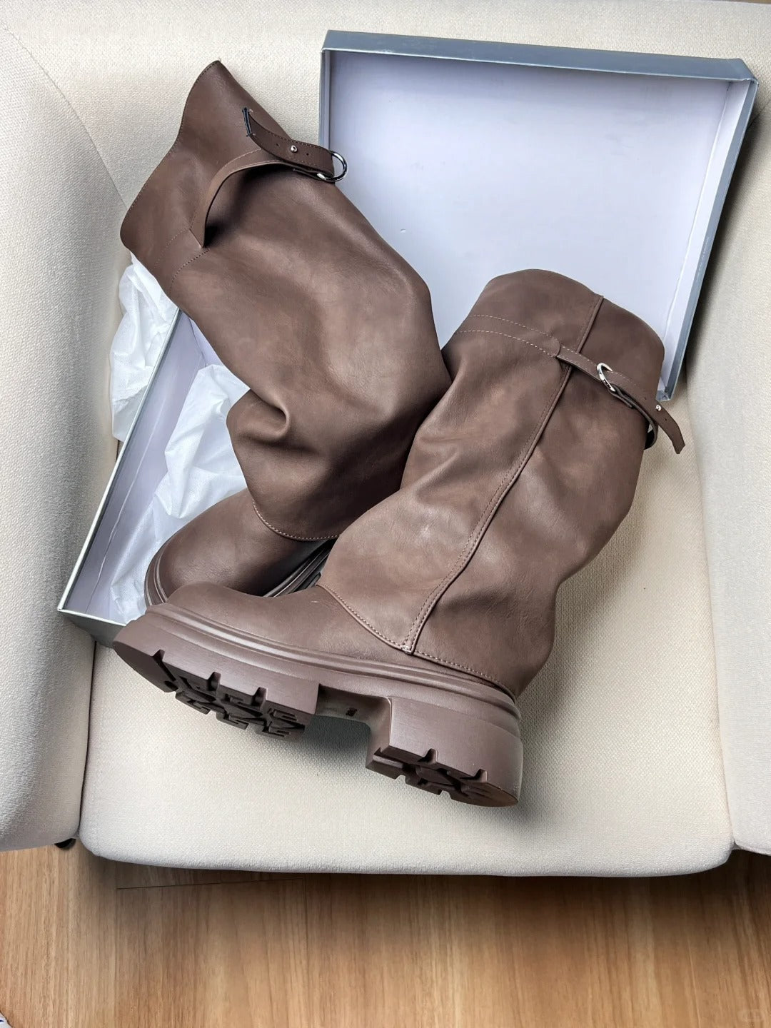 Women's Maillard Lace-Up Platform Knee Boots