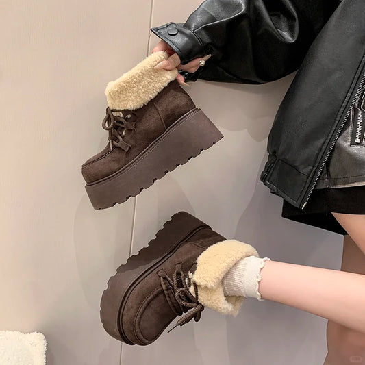 Fleece Lined Winter Ankle Boots