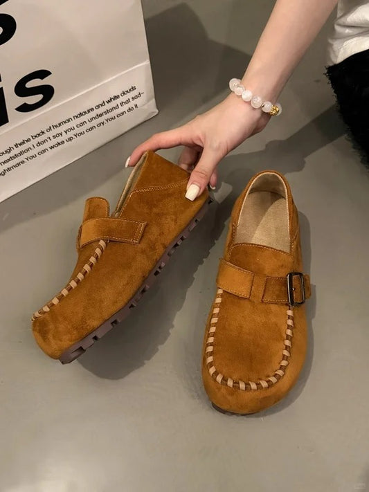 Women's Leather Platform Clogs