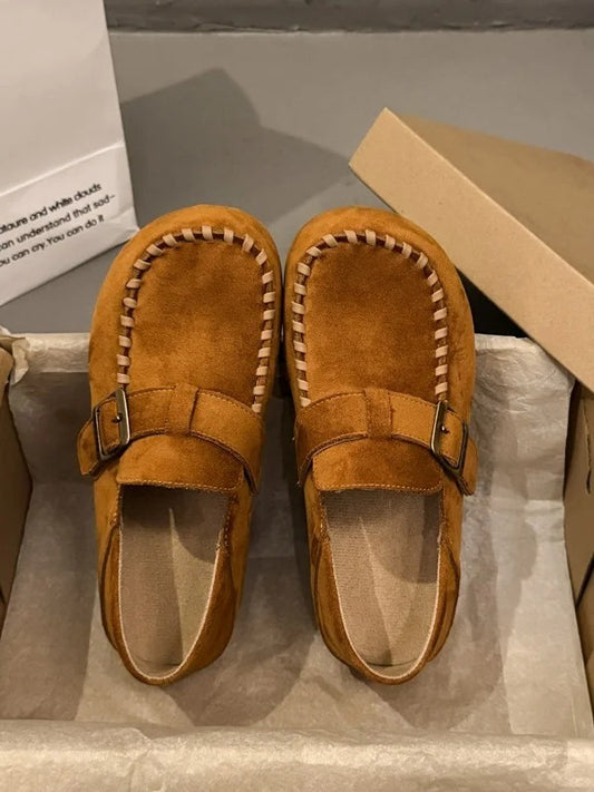 Women's Leather Platform Clogs