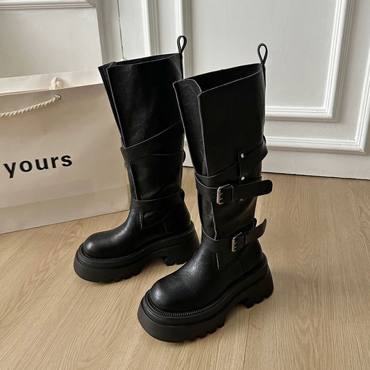 Equestrian Style Tall Boots