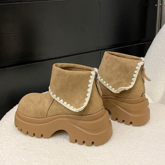 Embroidered ankle boots
